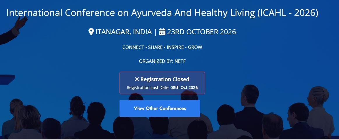 ternational Conference on Ayurveda And Healthy Living (ICAHL - 2026)