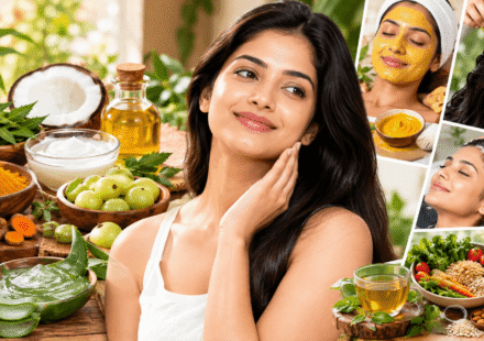 Ayurvedic Beauty and Wellness Collage
